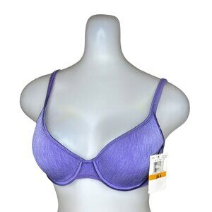 Van Elle Illumination Contour Demi Bra 36A • Periwinkle Violet • Underwire • NWT